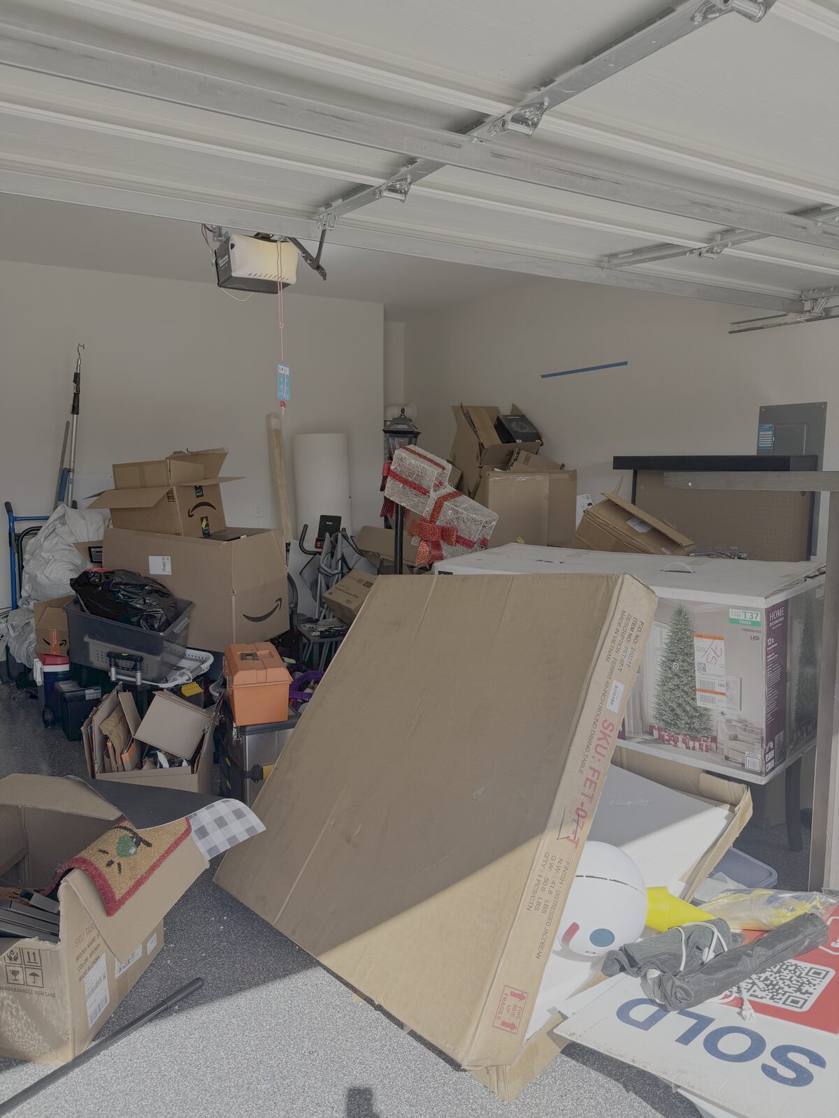 Garage cleanout underway